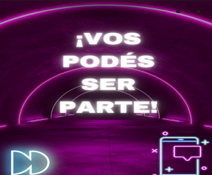 Flyer realizado por los estudiantes "Vos podés ser parte"