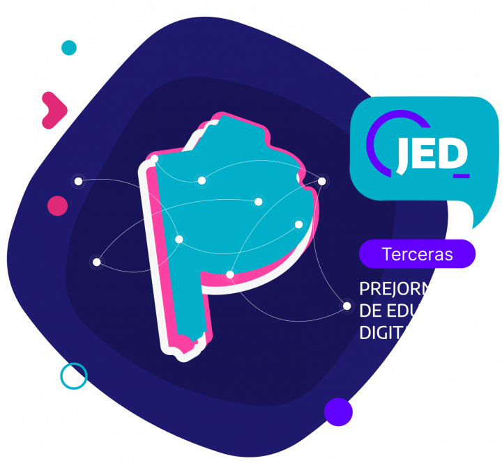 Mapa de la Provincia de Buenos Aires con puntos de recorrido de las Prejornadas de Educación Digital